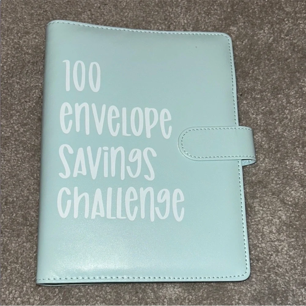 Light Blue Savings Challenge Binder